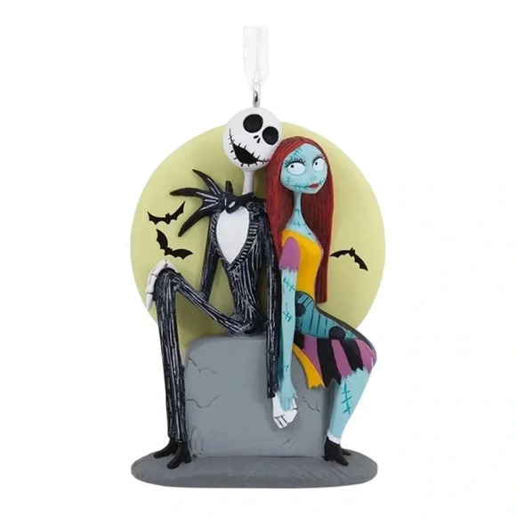 HALLMARK CHRISTMAS ORNAMENT JACK SKELLINGTON AND SALLY NWT - Picture 3 of 9